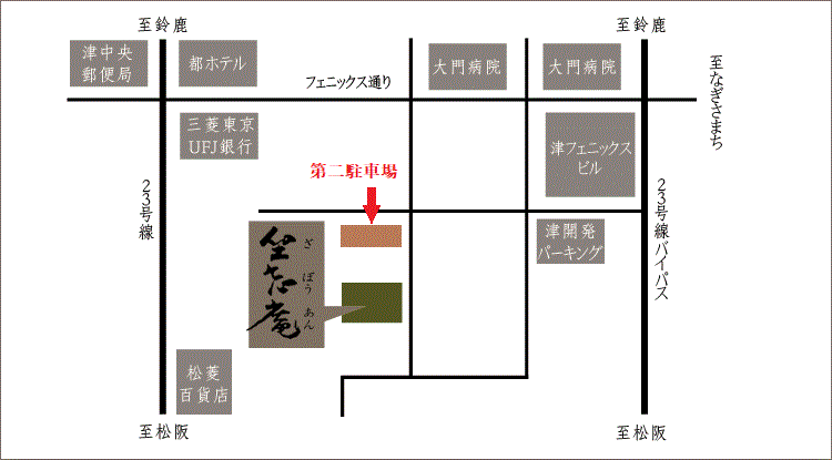 坐忘庵所在地地図